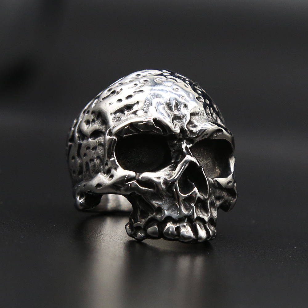Gothic Skull Ring - Gothic 316L Stainless Steel Skull Ring
