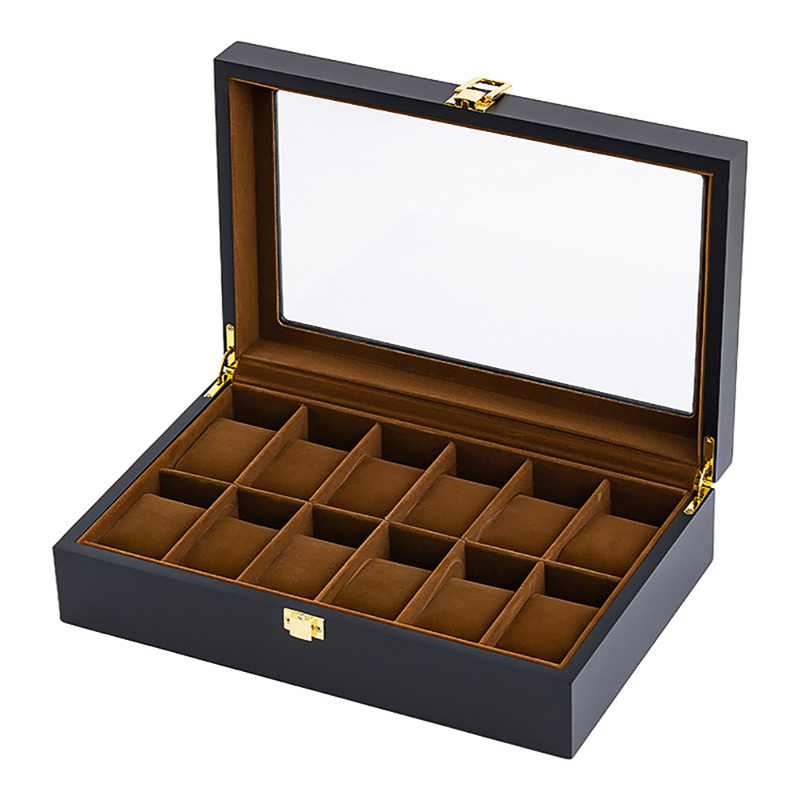 6/10/12 Grids Luxury Handmade  - Jewelry Box That Holds Watches ulasan dan harga