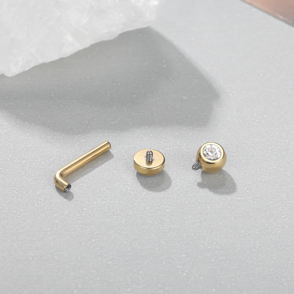 1PC Implant Grade Titanium Chr - Christina Jewelry & Watches Marguerite Ørestik Forgyldt Sølv ulasan dan harga