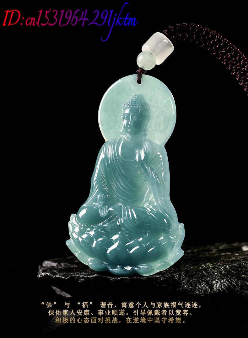 Natural Burmese Jadeite Buddha - Necklace Pendant ulasan dan harga
