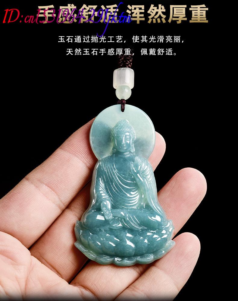 Natural Burmese Jadeite Buddha - Necklace Pendant ulasan dan harga