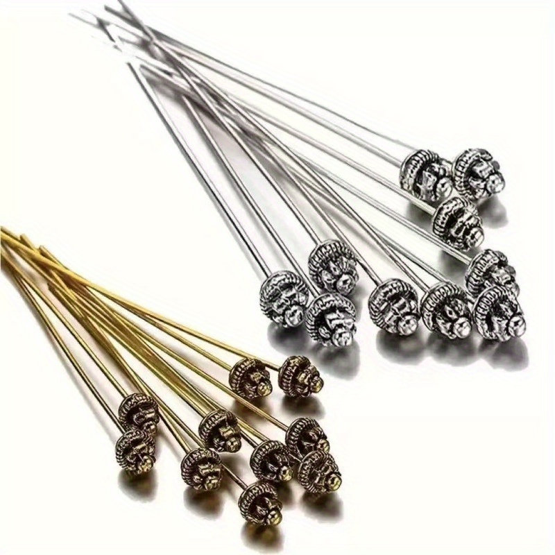 10PCS 55mm/2.17 Inch Head Pins - Charm Bracelet Beads ulasan dan harga