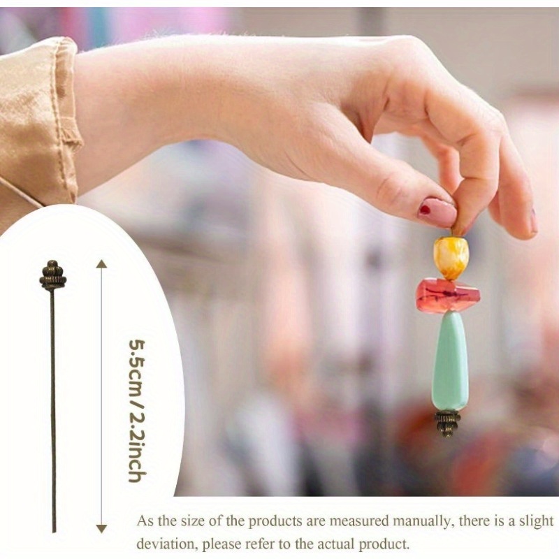 10PCS 55mm/2.17 Inch Head Pins - Charm Bracelet Beads ulasan dan harga