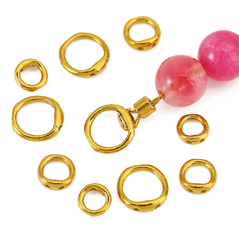 30pcs 5/6/8mm Stainless Steel  - Charm Bracelet Beads ulasan dan harga