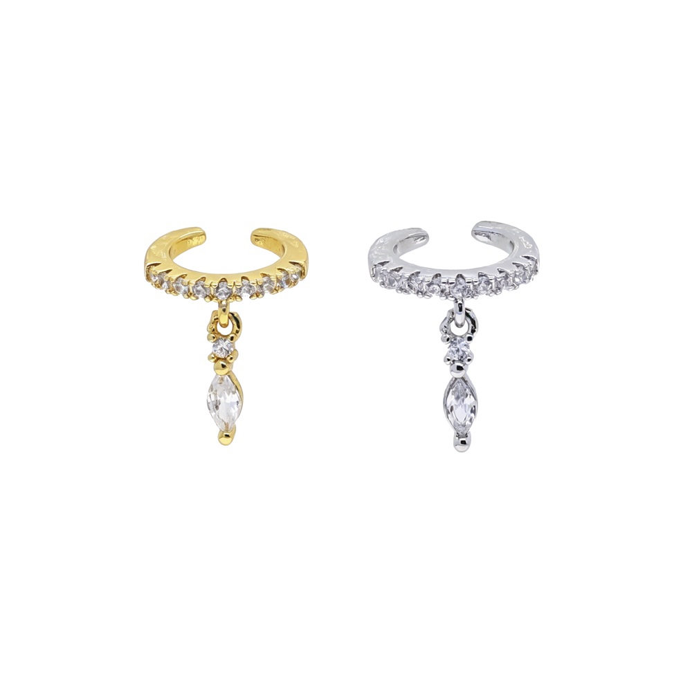Ear Cuff Micro Pave Cz Marquis - Ear Cuff No Piercing ulasan dan harga