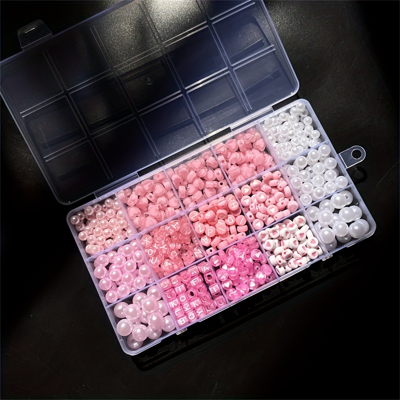10-Piece Pink Alphabet Box, Ac - Charm Bracelet Beads ulasan dan harga