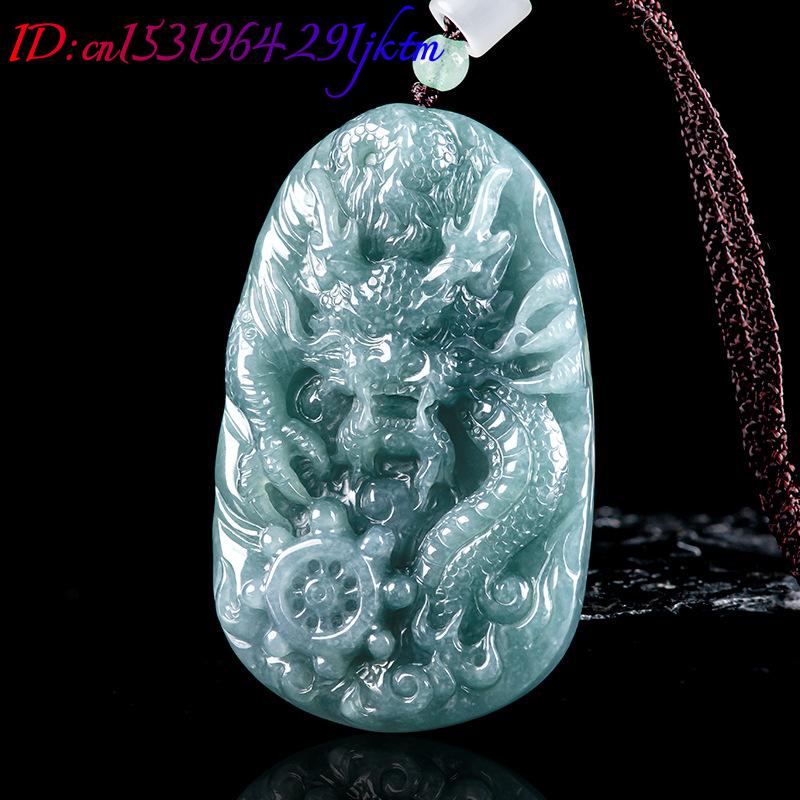 Burmese Jadeite Dragon Pendant - Necklace Pendant ulasan dan harga