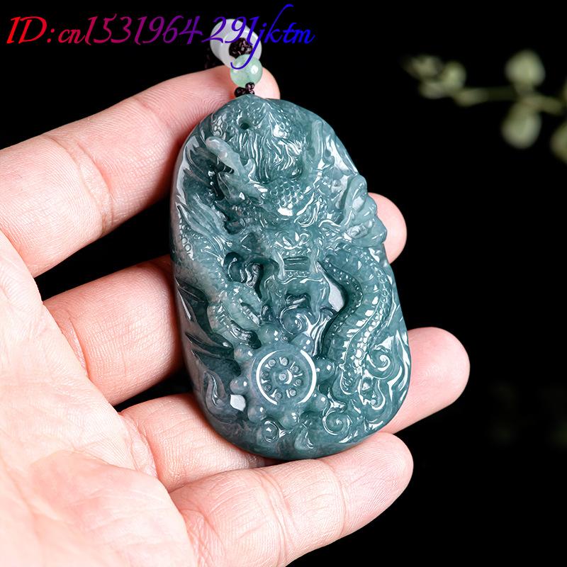 Burmese Jadeite Dragon Pendant - Necklace Pendant ulasan dan harga