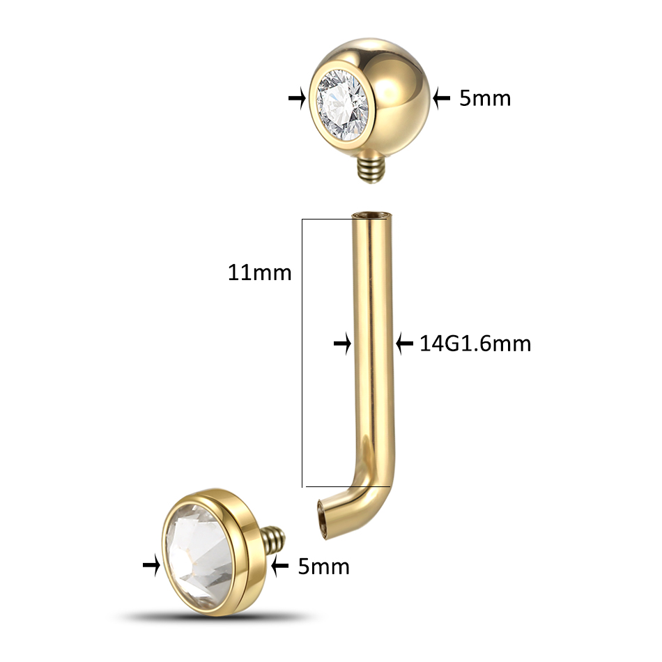 1/5PCS  Implant Grade Titanium - Christina Jewelry & Watches Marguerite Ørestik Forgyldt Sølv ulasan dan harga