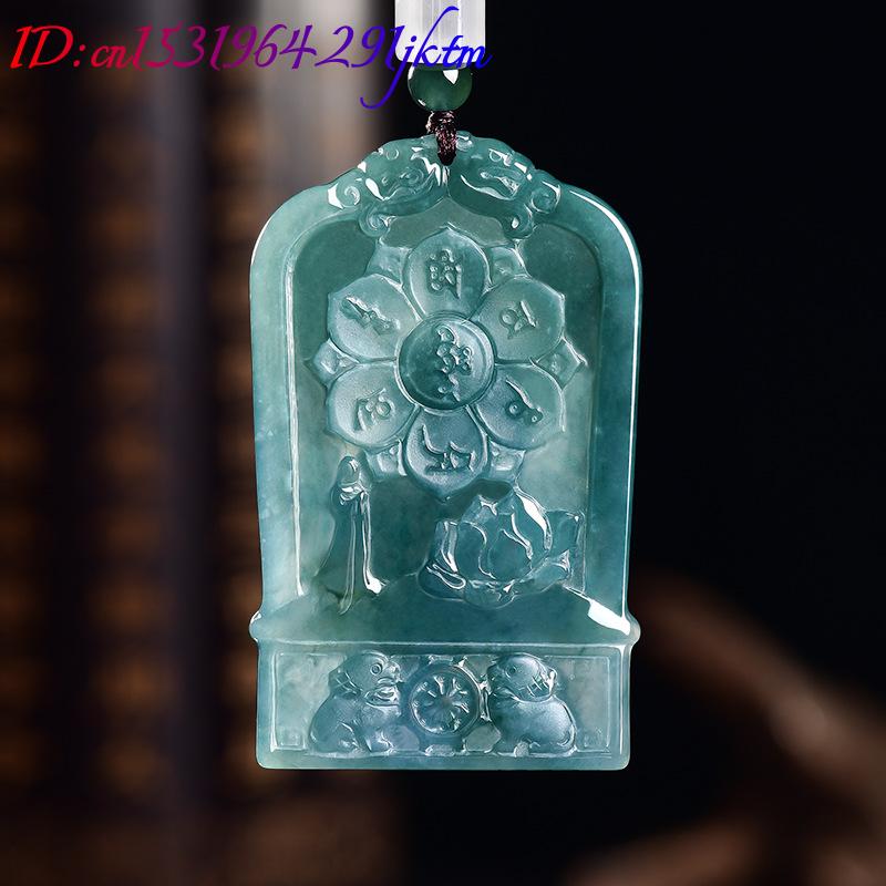 Natural Burmese Jadeite Guanyi - Necklace Pendant ulasan dan harga
