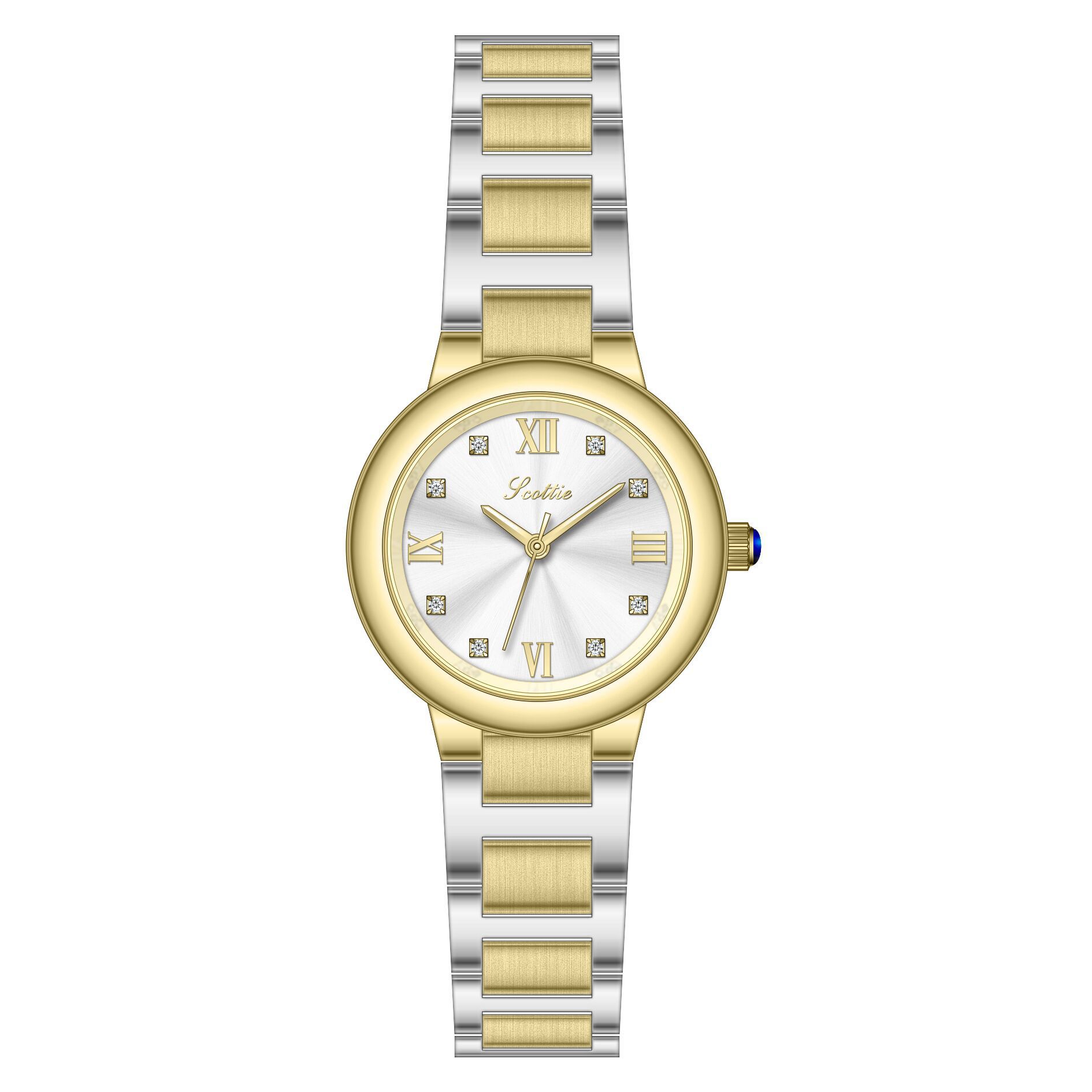 Silver Gray Steel Strip Simple - Jewelry Watches Silver ulasan dan harga