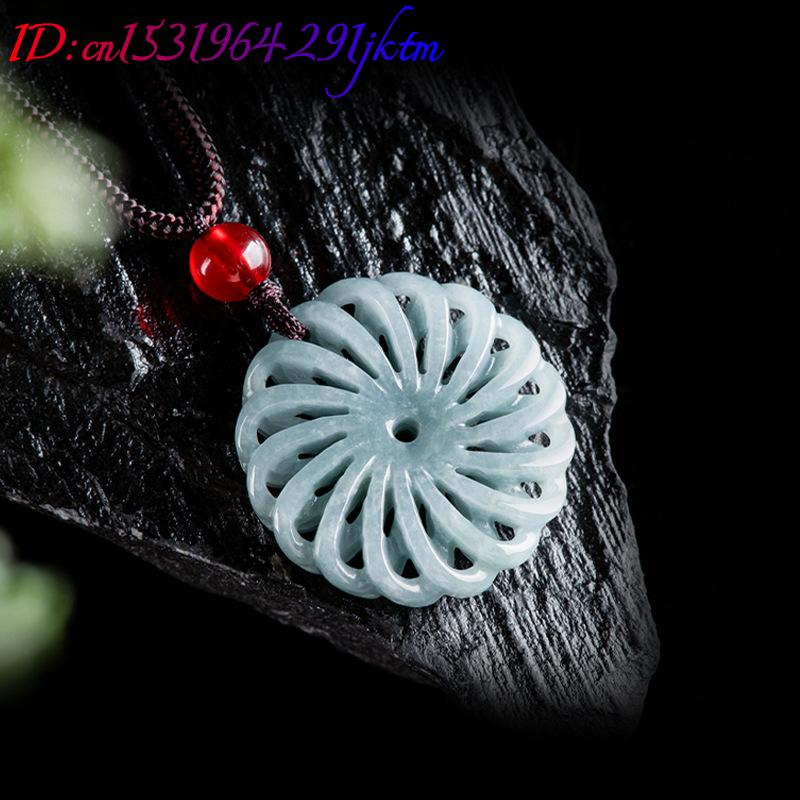 Burmese Jadeite Flower Pendant - Necklace Pendant ulasan dan harga