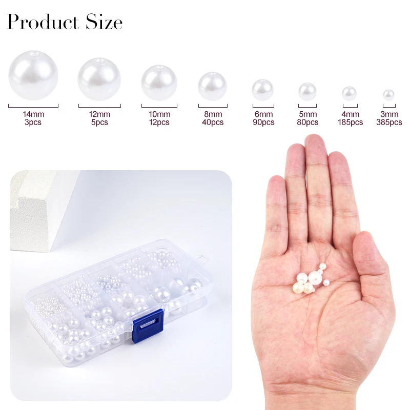 800pcs Artificial Faux Pearl R - Pearl Necklace ulasan dan harga