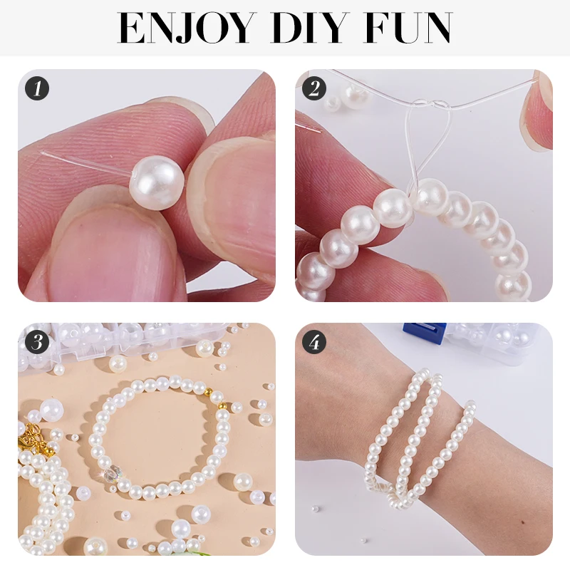 800pcs Artificial Faux Pearl R - Pearl Necklace ulasan dan harga