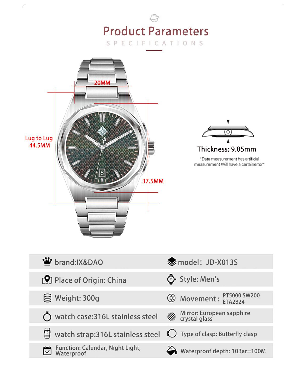 IX&DAO 2026 New Warrior 37mm M - Seiko Watch Presage ulasan dan harga