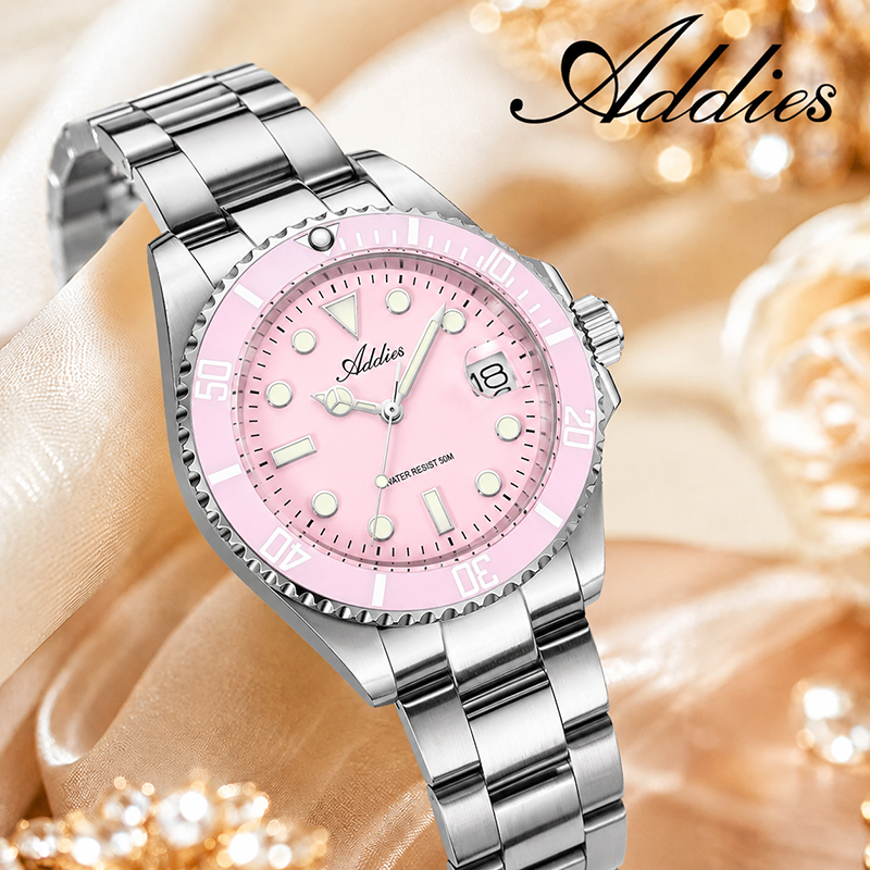 ADDIES 36mm 50m Waterproof Wom - Watches & Jewelry Repair Center Photos ulasan dan harga