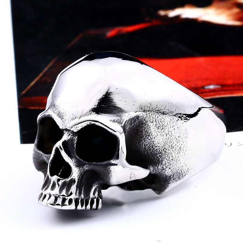 Beier 316L Stainless steel Vin - Gothic Skull Ring ulasan dan harga