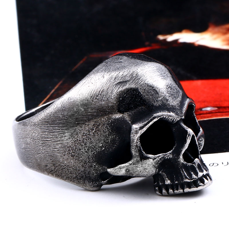 Beier 316L Stainless steel Vin - Gothic Skull Ring ulasan dan harga
