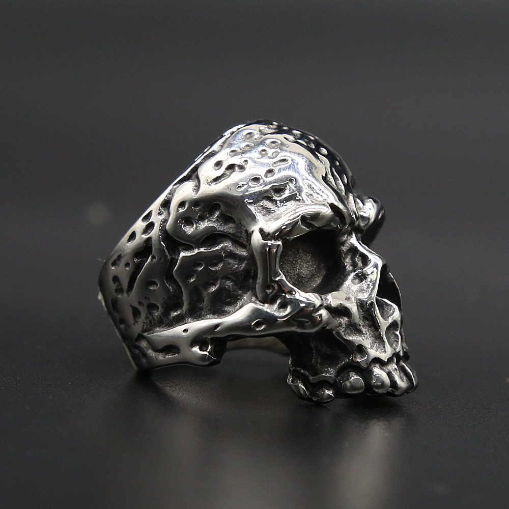 Gothic 316L Stainless Steel Sk - Gothic Skull Ring ulasan dan harga