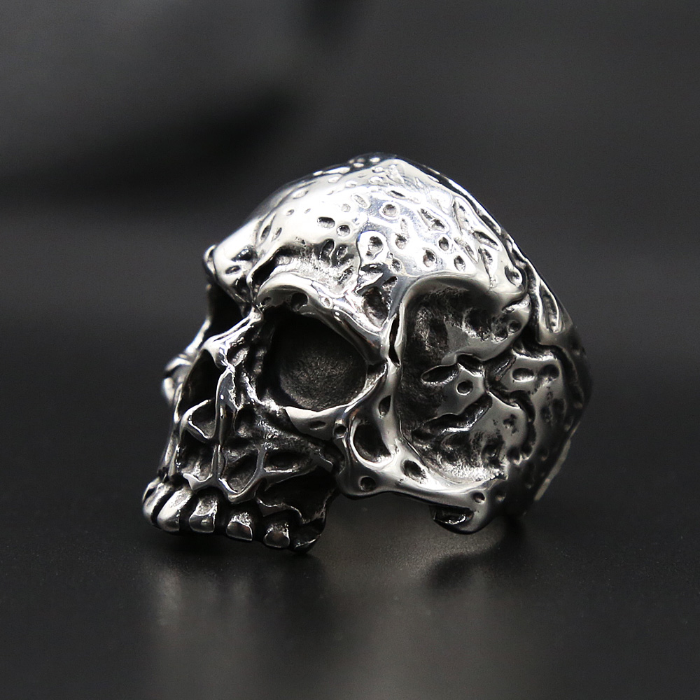 Gothic 316L Stainless Steel Sk - Gothic Skull Ring ulasan dan harga
