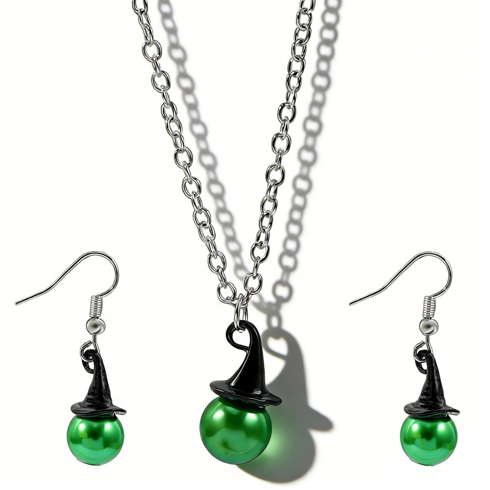 Wicked Inspired Witch Hat & Cr - Pearl Necklace ulasan dan harga