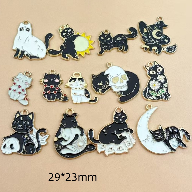 10pcs Original Alloy Enamel Bl - Charm Bracelet Beads ulasan dan harga