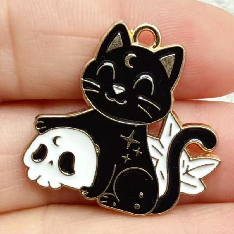 10pcs Original Alloy Enamel Bl - Charm Bracelet Beads ulasan dan harga