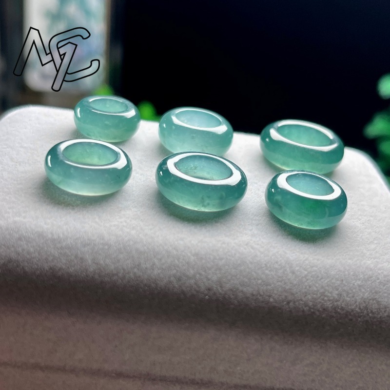 Natural Emerald Blue Water Luc - Necklace Pendant ulasan dan harga