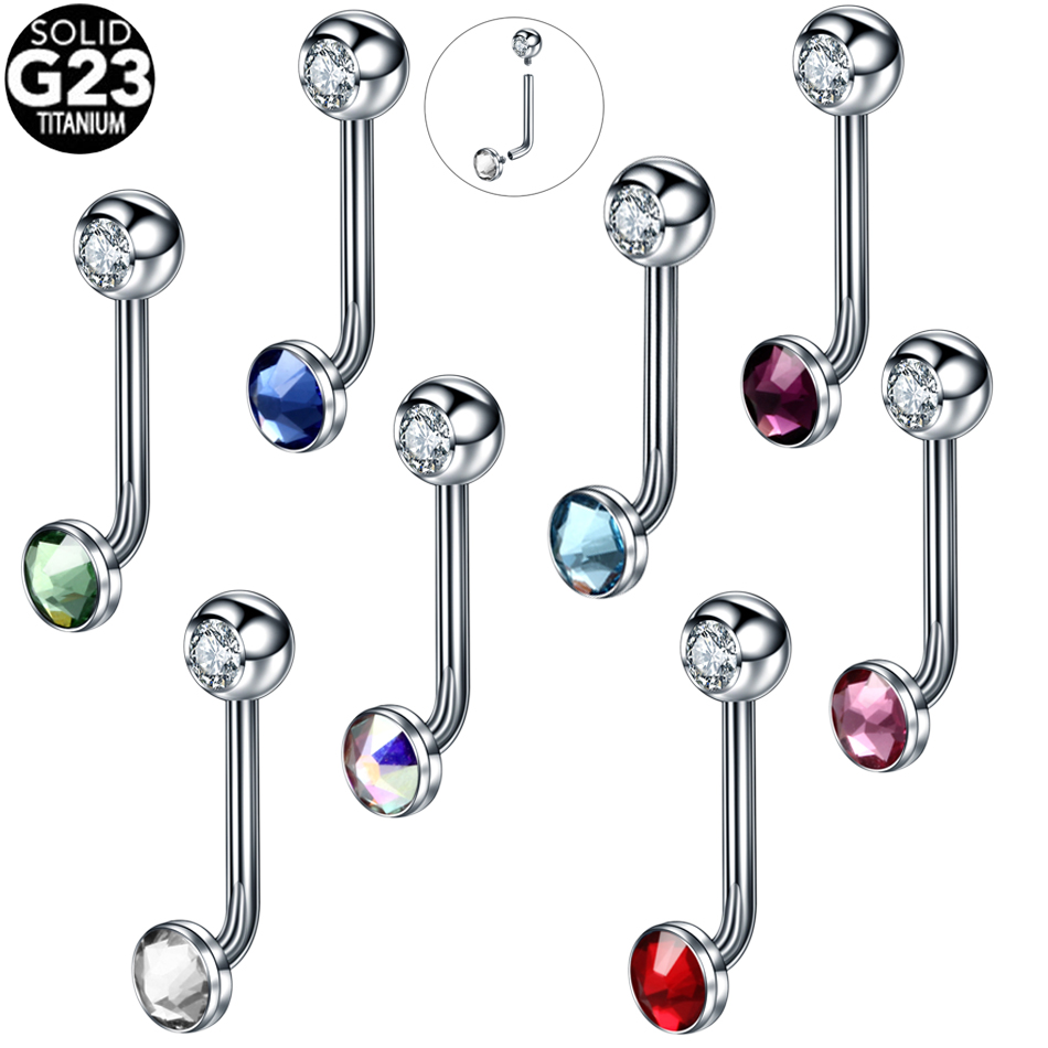 1PC G23 Titanium Crystal Chris - Christina Jewelry & Watches Marguerite Ørestik Forgyldt Sølv ulasan dan harga
