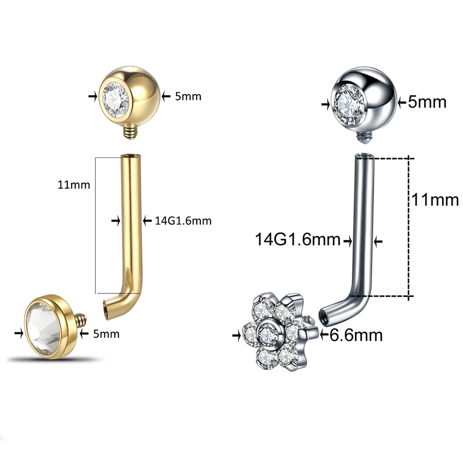 1Pc Titanium Christina Vertica - Christina Jewelry & Watches Marguerite Ørestik Forgyldt Sølv ulasan dan harga