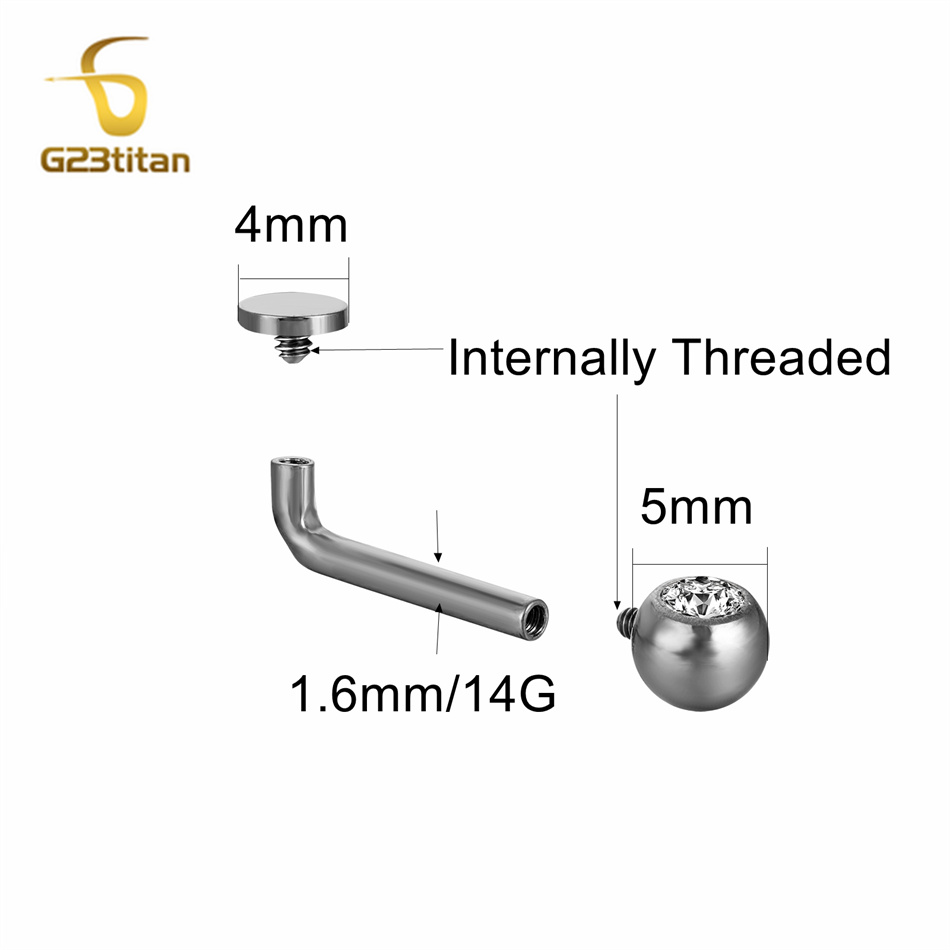 1PC Titanium Pussy Piercing Ch - Christina Jewelry & Watches Marguerite Ørestik Forgyldt Sølv ulasan dan harga