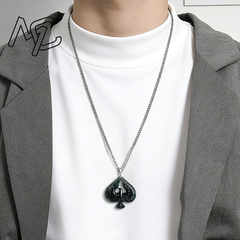 S925 Silver Natural Jade Black - Jewelry & Watches Store ulasan dan harga