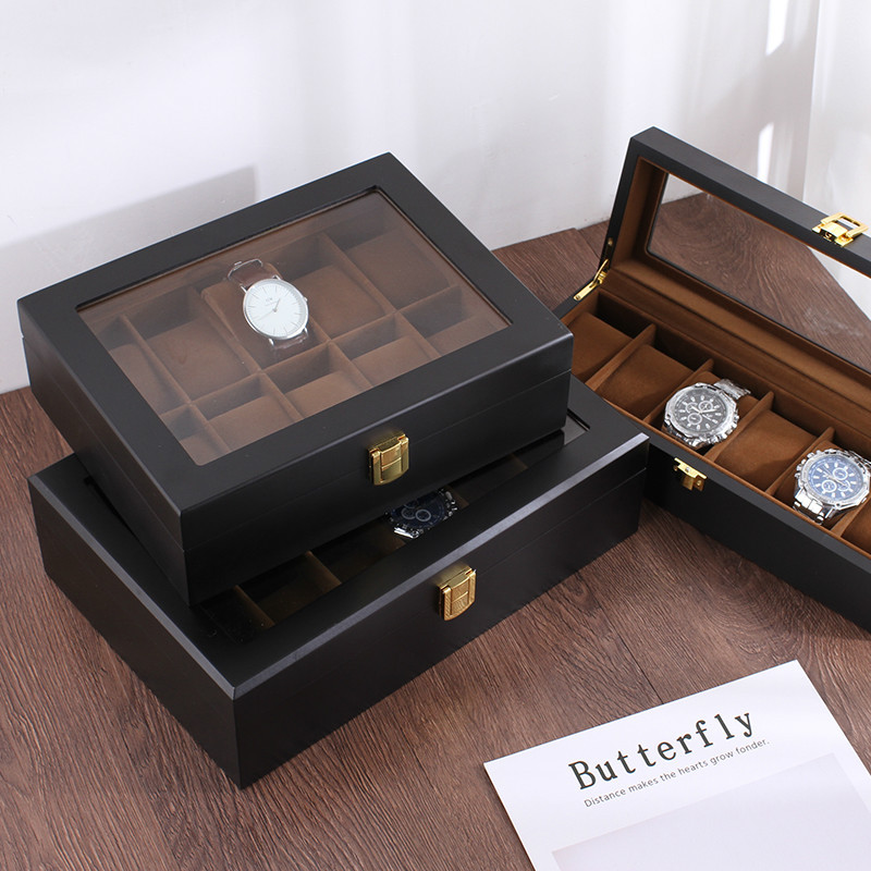Handmade Luxuy 6/10/12 Grids W - Jewelry Box That Holds Watches ulasan dan harga