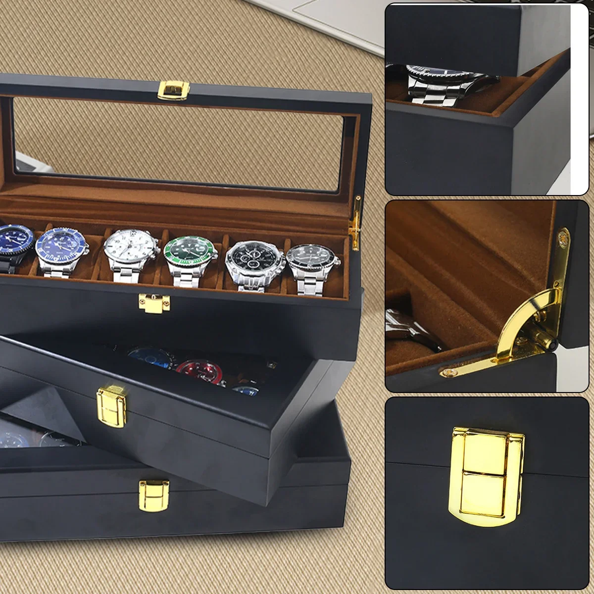 HOT Handmade Luxury Wooden6/10 - Jewelry Box That Holds Watches ulasan dan harga