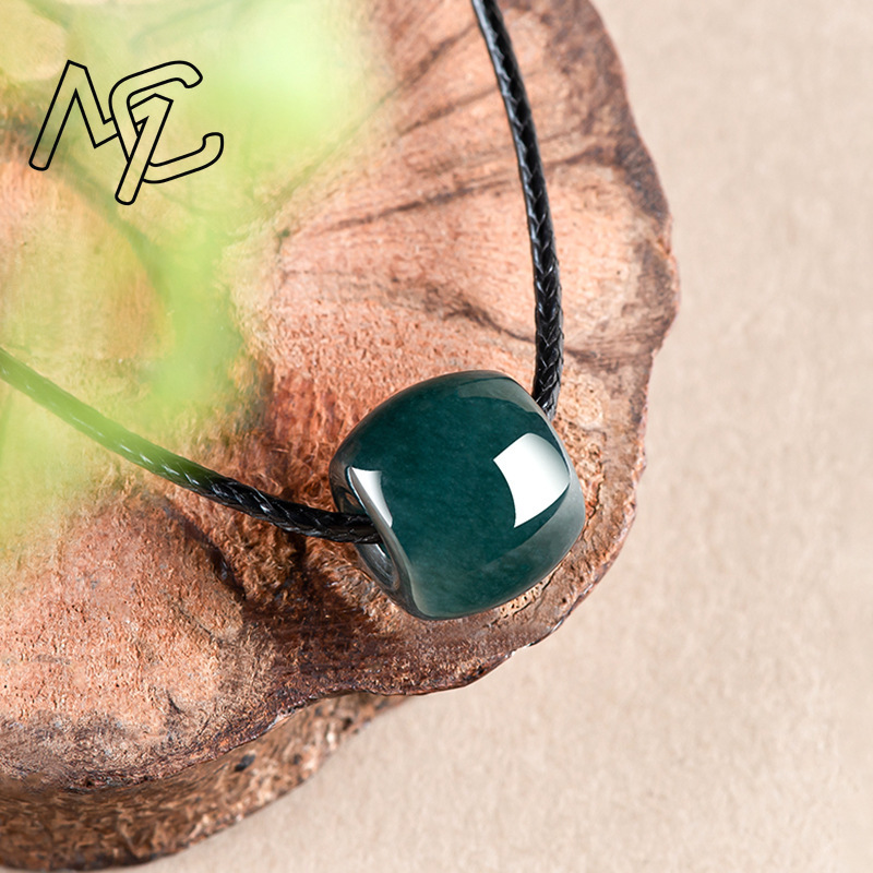 Natural Myanmar Emerald Deep B - Necklace Pendant ulasan dan harga