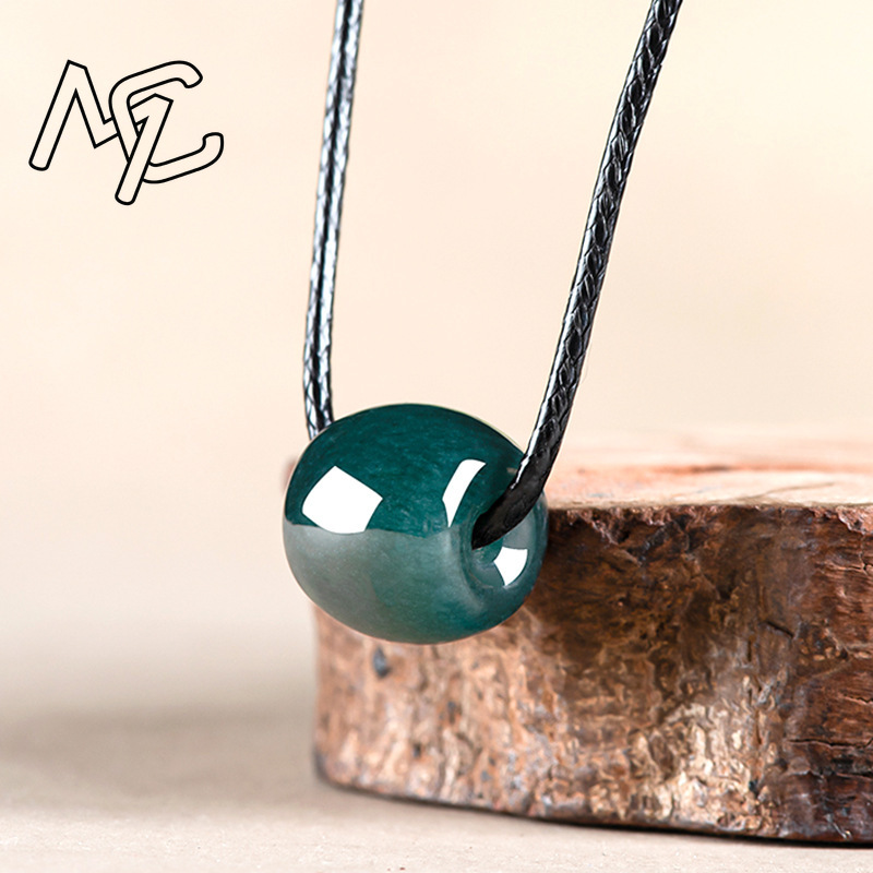Natural Myanmar Emerald Deep B - Necklace Pendant ulasan dan harga