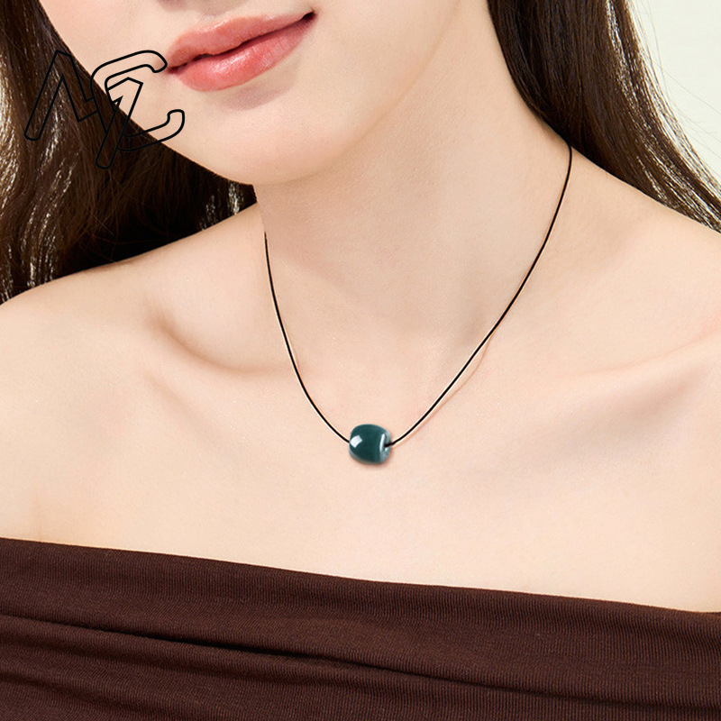 Natural Myanmar Emerald Deep B - Necklace Pendant ulasan dan harga