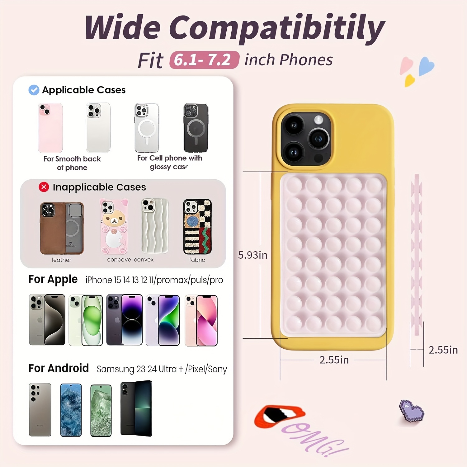 2pcs Double-Sided Silicone Suc - Watches & Jewelry Repair Center Photos ulasan dan harga