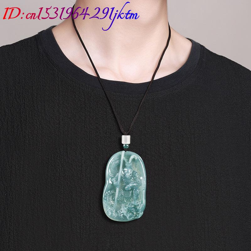 Burmese Jadeite Monkey King Pe - Necklace Pendant ulasan dan harga