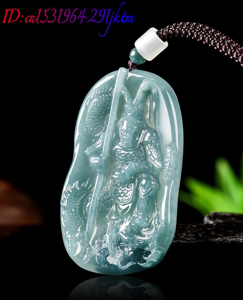 Burmese Jadeite Monkey King Pe - Necklace Pendant ulasan dan harga